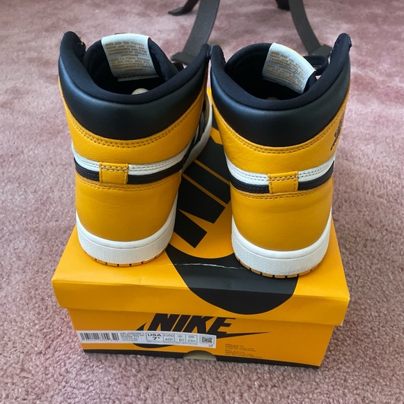 Nike Air High-Top Black and Orange Sneakers main image 4